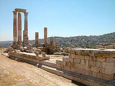 Temple d'Hercules d'Amman vu du nord