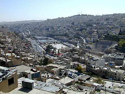 Centre-ville d'Amman depuis l'acropole