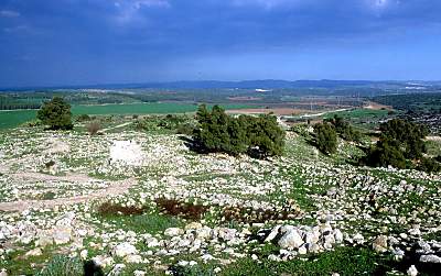 Gath, Tell es Safi, ruines regardant à l'est