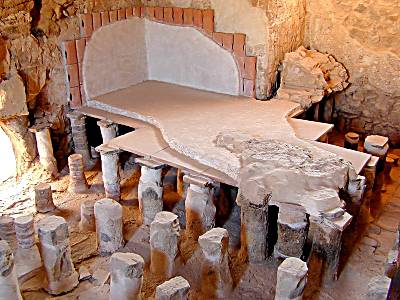 Reconstruction du Caldarium des Thermes de Massada