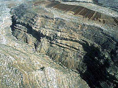 Falaises de Micmash, vue a�rienne orientale