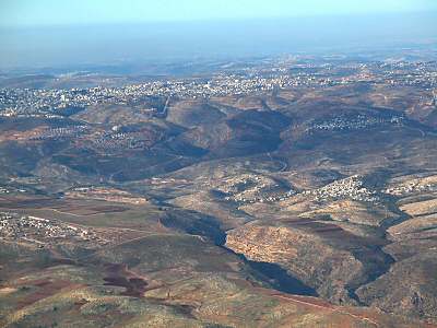 Micmash et le Passe, vue aérienne sud-orientale