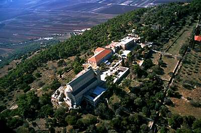 Sommet du Mont Tabor, vue a�rienne nord orientale