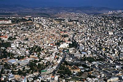 Nazareth, vue a�rienne occidentale