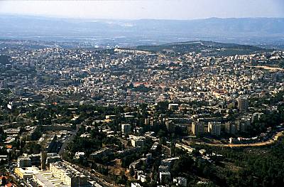 Nazareth, vue a�rienne orientale