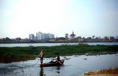 P�cheur sur le Nil au Caire