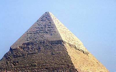 Grand Plan sur le recouvrement ext�rieur de la pyramide de Ch�fren