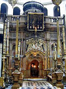 Edicule de l'Eglise du Saint S�pulcre, emplacement de l'enterrement de J�sus