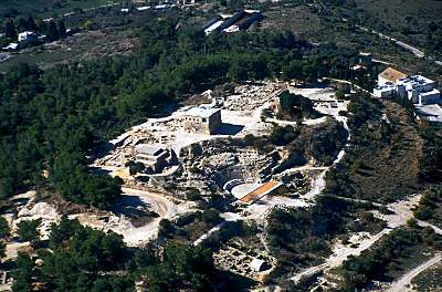 Sepphoris, vue a�rienne