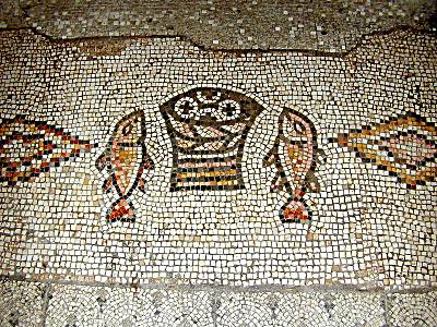 Mosaïques des pains et poissons de Tabgha