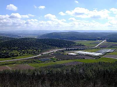 Valle� d'Elah depuis Az�ka