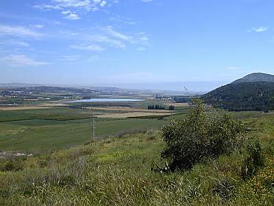 Vue de la Vall�e d'Harod depuis Tell Jizreel