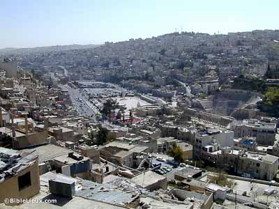 Centre-ville d'Amman depuis l'acropole