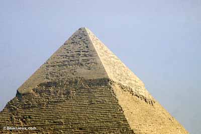 Grand Plan sur le recouvrement ext�rieur de la pyramide de Ch�fren