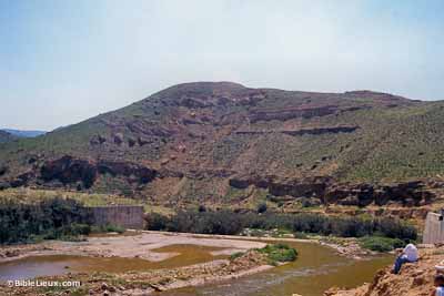 Gués du Jabbok depuis le nord