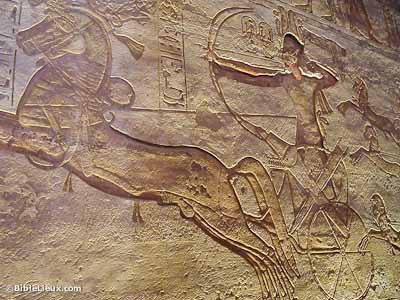 Ramsès II sur un chariot