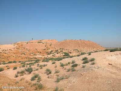 Tell er-Rumeith, possible Ramoth en Galaad, vue orientale